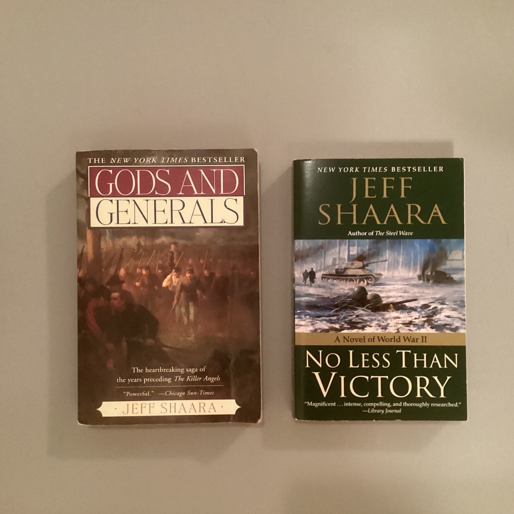 Lot of 2 Jeff Shaara novels